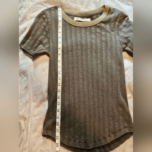 We the Free Escape Ribbed Knit Tee, Sz. S - Picture 7 of 9